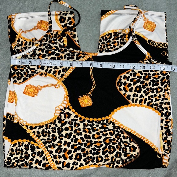 Women, Cami Romper, Love J, X-Large, Leopard Print - Picture 6 of 6